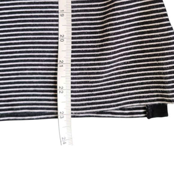 Lauren Ralph Lauren Striped Boatneck Top Black White Old Money Sz L Nautical - Picture 8 of 12